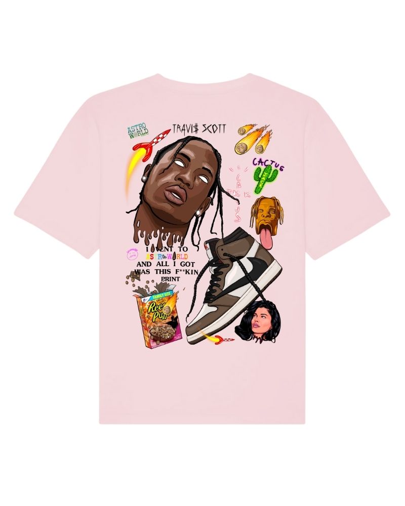 X RVCREA "Dark Mocha" Tee (Light Pink)