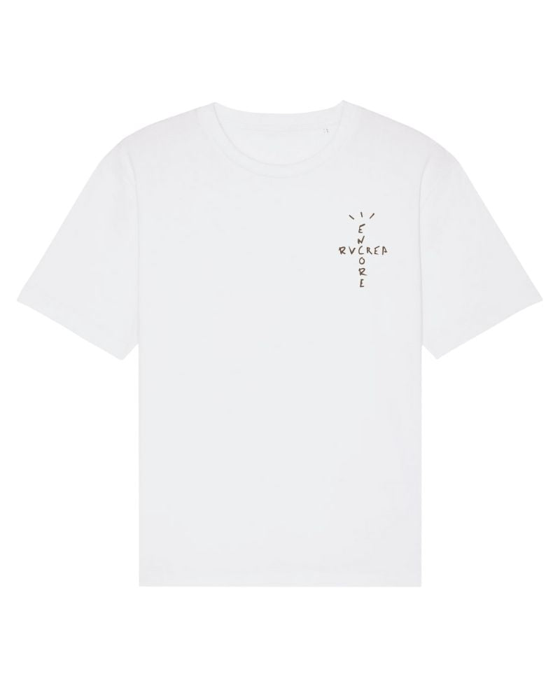 X RVCREA "Dark Mocha" Tee (White)