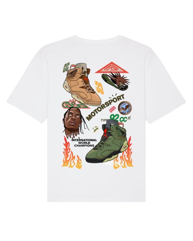 X RVCREA "AJ6" Tee (White)
