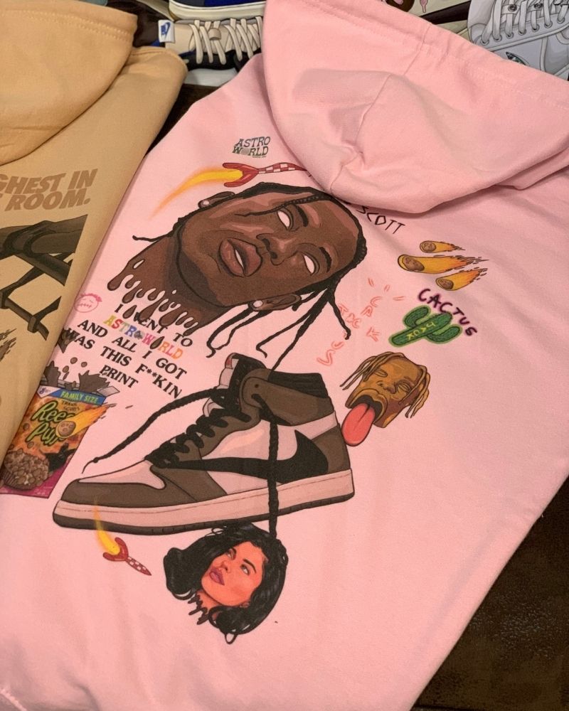 X RVCREA "Dark Mocha" Hoodie (Light Pink)