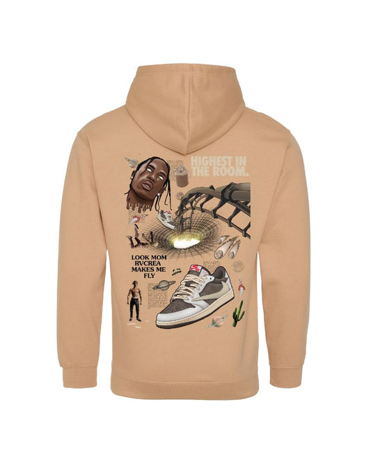 X RVCREA "Reverse" Hoodie (Nude)