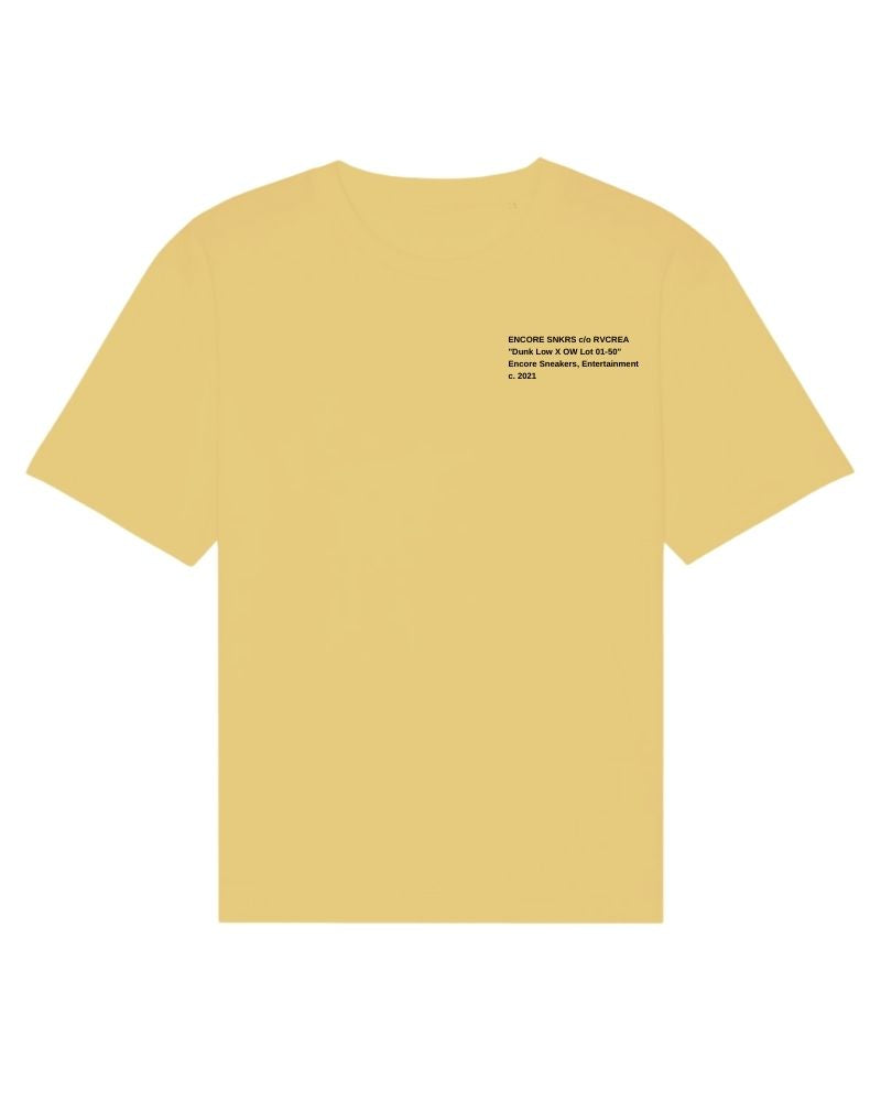 X RVCREA "Off-Dunk Lot 01" Tee (Gold)