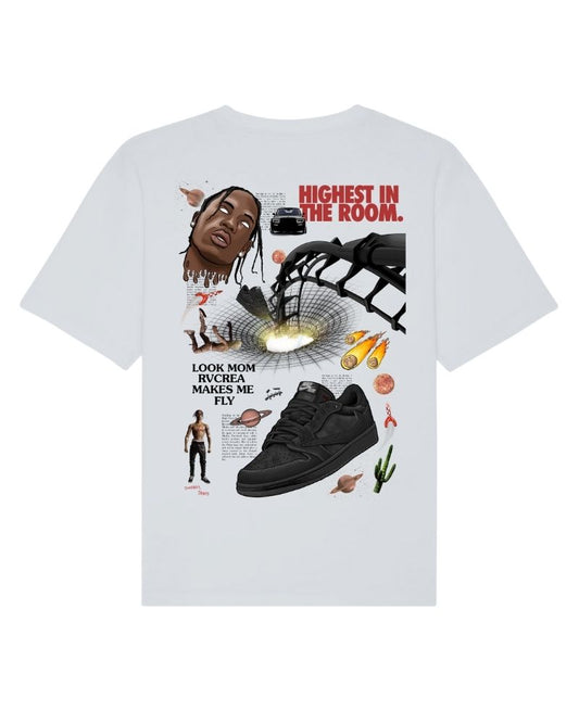 X RVCREA "Black Phantom" Tee (Moon Grey)