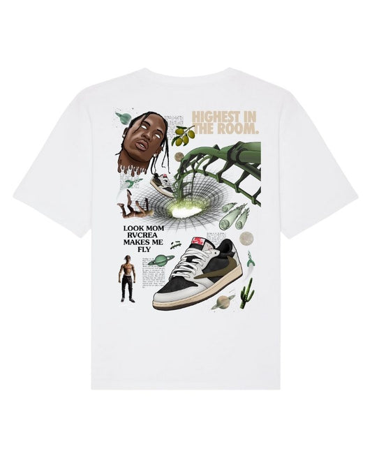 X RVCREA "Olive" Tee (White)