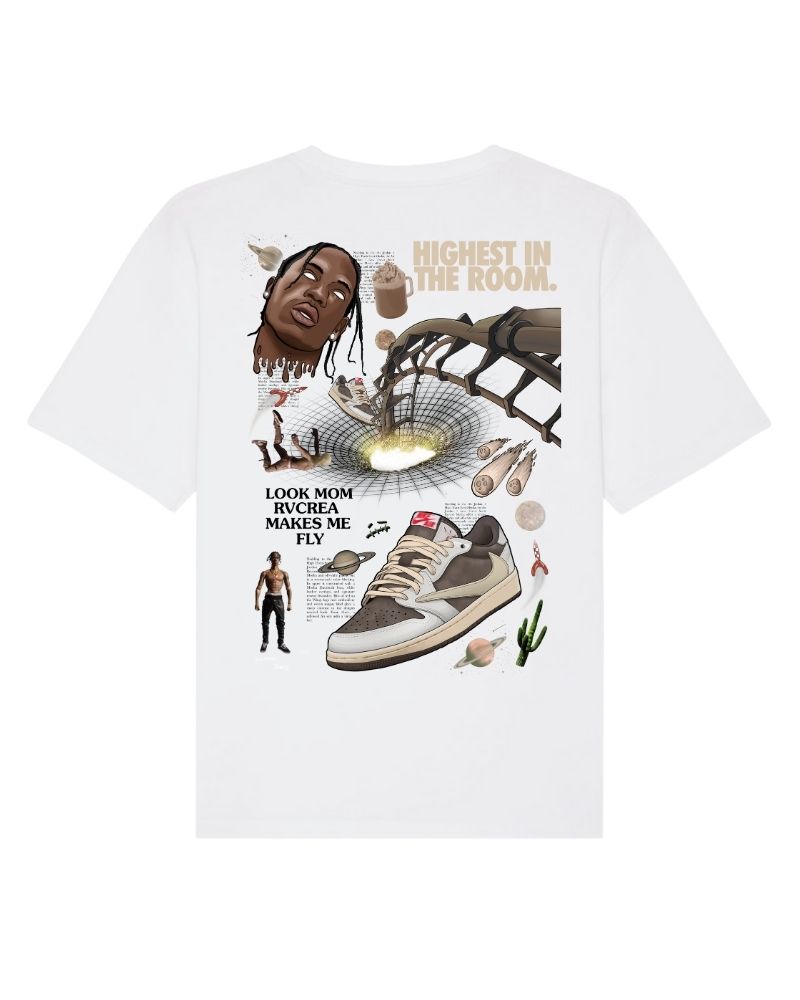 X RVCREA "Reverse Mocha" Tee (White)