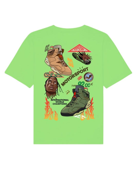 X RVCREA "AJ6" Tee (Lime)