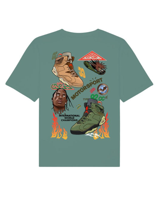 X RVCREA "AJ6" Tee (Olive)