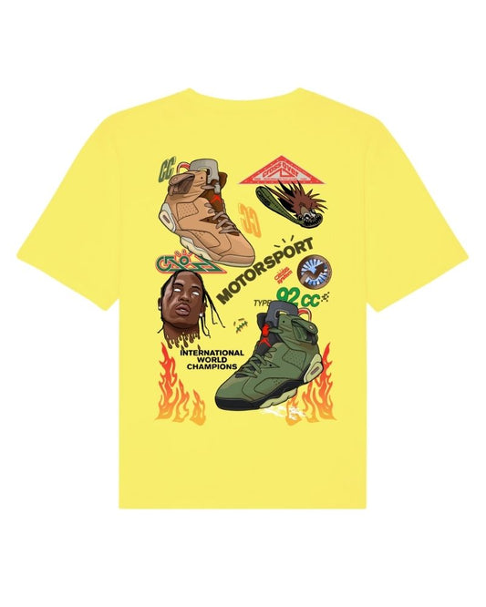 X RVCREA "AJ6" Tee (Yellow)