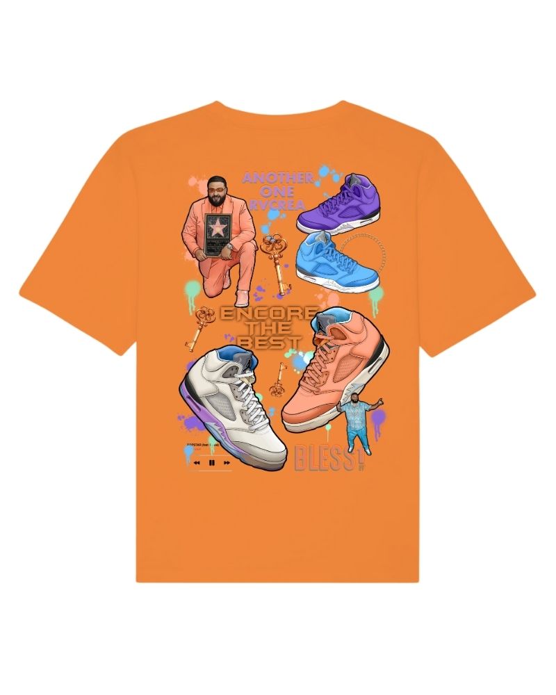 X RVCREA "Encore The Best DJK5" Tee (Orange)