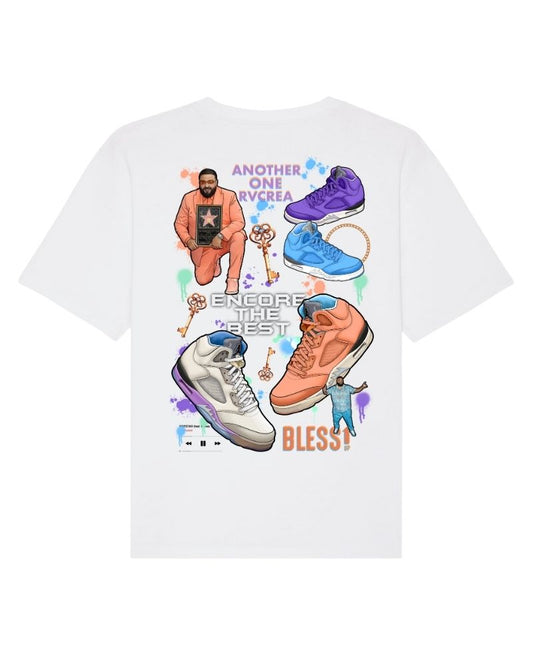 X RVCREA "Encore The Best DJK5" Tee (White)