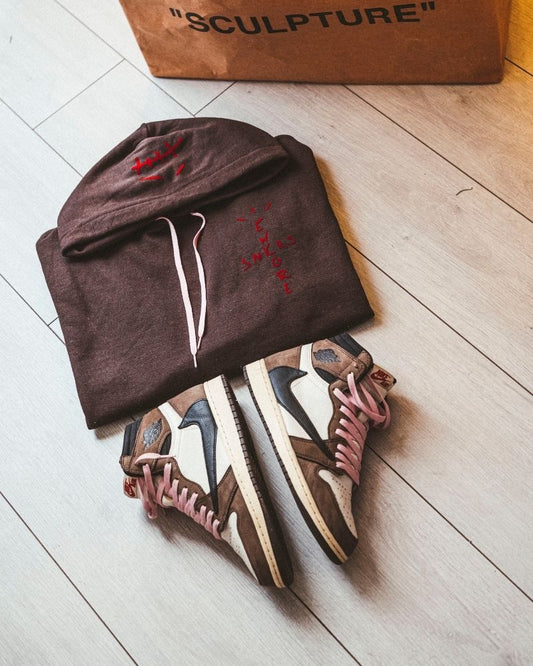 HWL "Travis AJ1 Dark Mocha" Hoodie (Dark Chocolate)