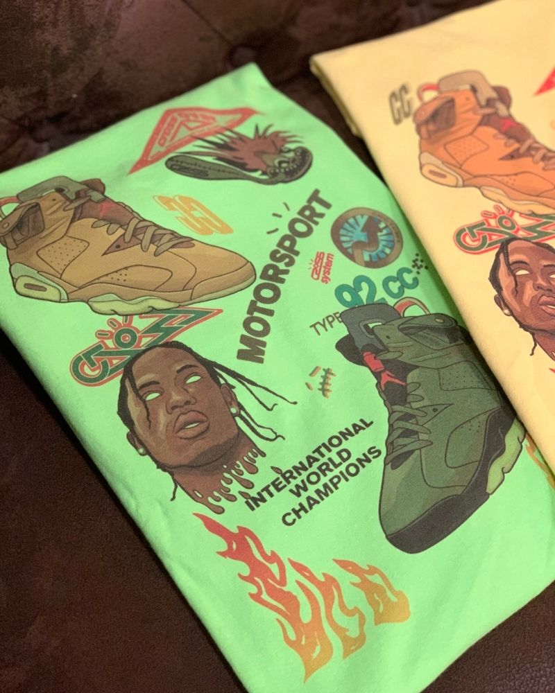X RVCREA "AJ6" Tee (Lime)