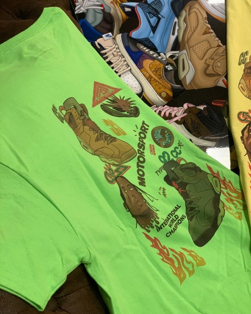X RVCREA "AJ6" Tee (Lime)