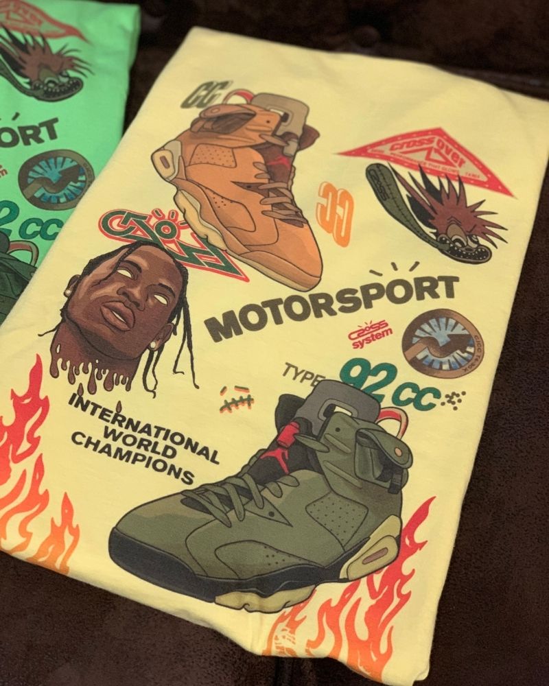 X RVCREA "AJ6" Tee (Yellow)
