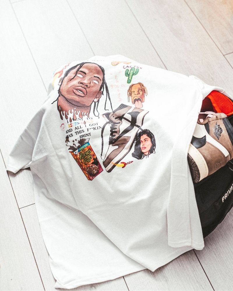 X RVCREA "Dark Mocha" Tee (White)